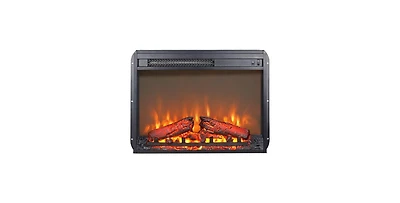 Flynama 23 inch Realistic Log Flame Led Overheat Protection Csa Ul Certified Electric Fireplace Insert Heater