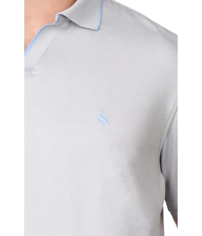 Tailorbyrd Men's Modal Pique Polo with Split Placket