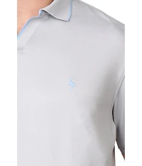 Tailorbyrd Men's Modal Pique Polo with Split Placket