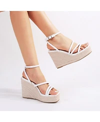Berness Women's Rivka Strappy Espadrille Wedge Sandals