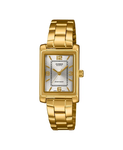 Casio Women's Japanese Quartz Gold-Tone Stainless Steel Watch, 21mm