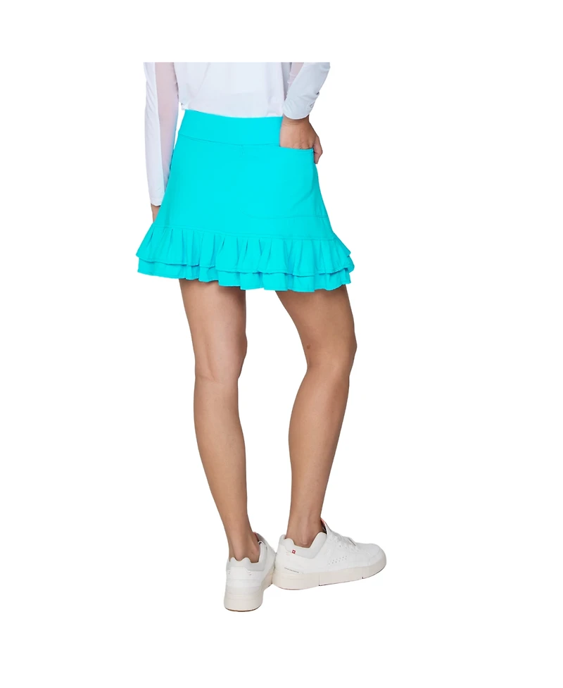 G Lifestyle Clothing Women's Double Ruffle Skort