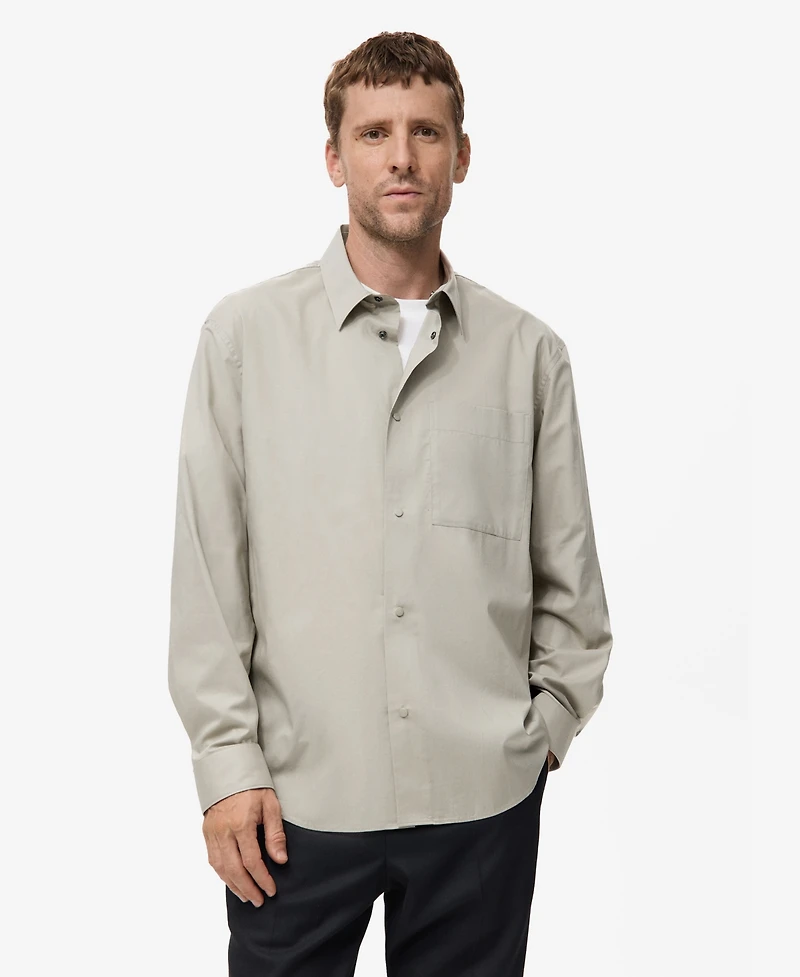 Mango Men's Cotton Relaxed-Fit Shirt