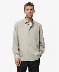 Mango Men's Cotton Relaxed-Fit Shirt