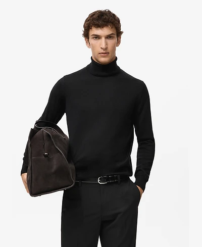Mango Men's Wool Turtleneck Sweater