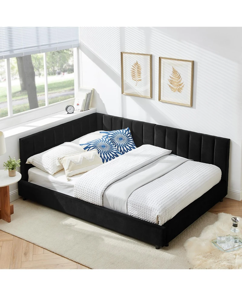 Streamdale Furniture Tufted Upholstered Full Bed Frame