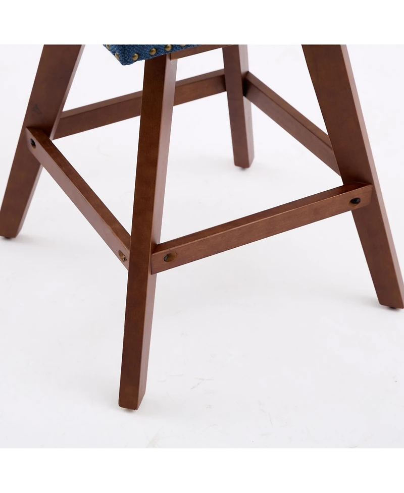 Streamdale Furniture Counter Height Swivel Barstools, 26" H Seat Height Upholstered Bar Stools Set of 2