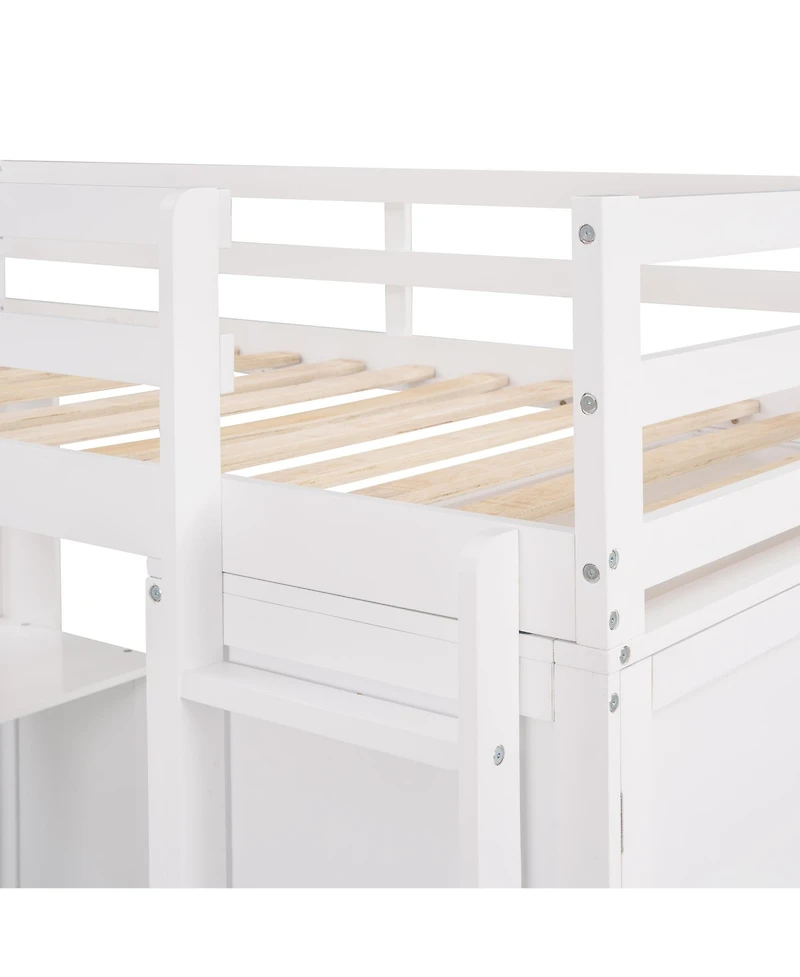 Streamdale Furniture Twin Loft Bed with Drawers