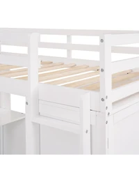 Streamdale Furniture Twin Loft Bed with Drawers