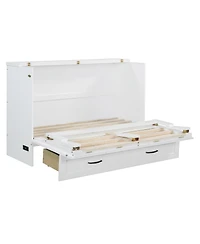 Streamdale Furniture Full Size Murphy Bed with Large Drawers