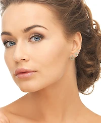 Macy's 3-Pc. Cubic Zirconia (0.59 ct. t.w.) Round, Flower and Star Stud Earrings Set