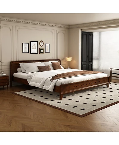 Streamdale Furniture Pine Solid Wood King Bed