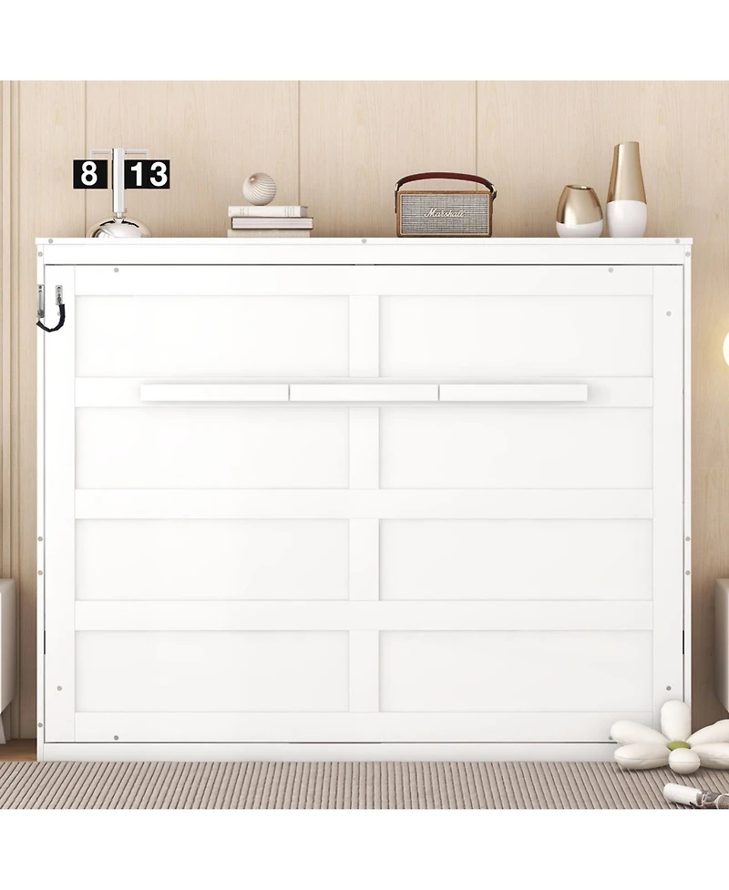 Streamdale Furniture Full Size Murphy Bed Wall Bed, White