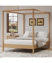 Streamdale Furniture Streamdale Queen Canopy Bed Frame - Solid Wood