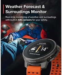 Suunto Vertical Steel Solar Gps Sports Watch with Sapphire Touchscreen, Heart Rate and Sleep Tracker - Canyon