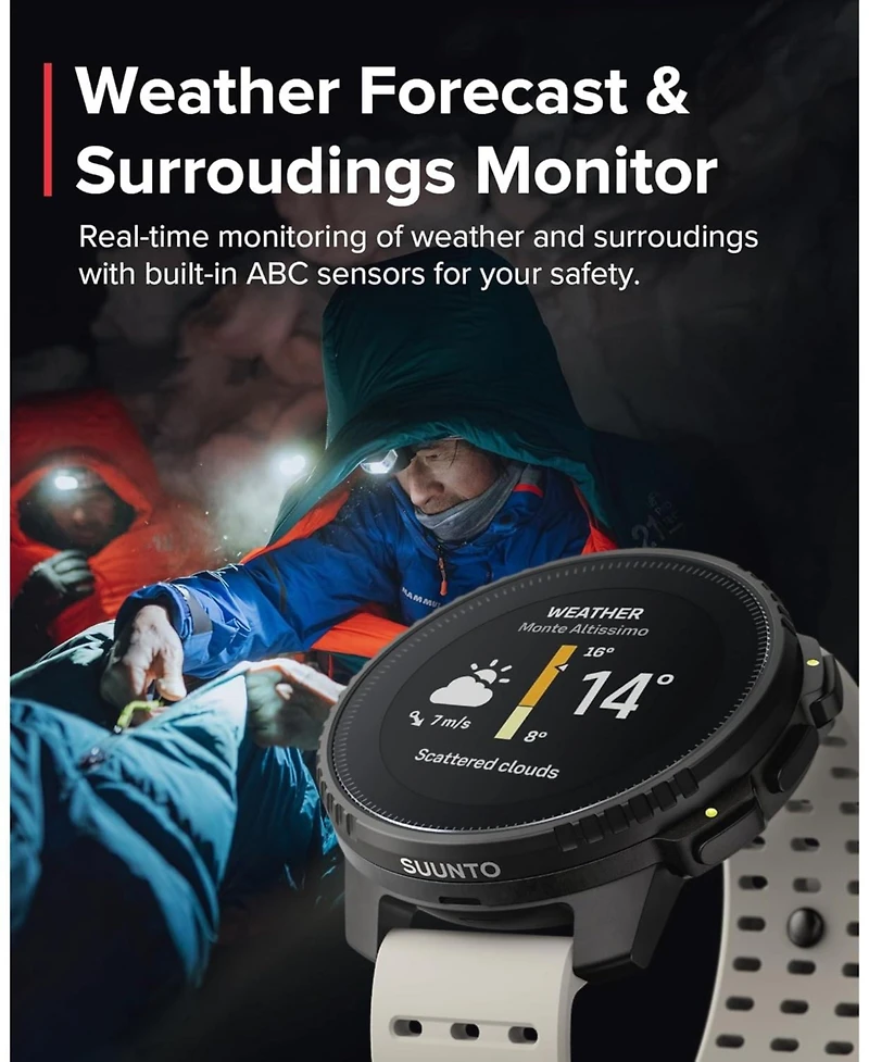 Suunto Vertical Steel Solar Gps Sports Watch with Sapphire Touchscreen, Heart Rate and Sleep Tracker - Canyon