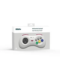 8Bitdo M30 Bluetooth Wireless Gamepad Controller for Sega Genesis Mini and Mega Drive Mini and Nintendo Switch - White