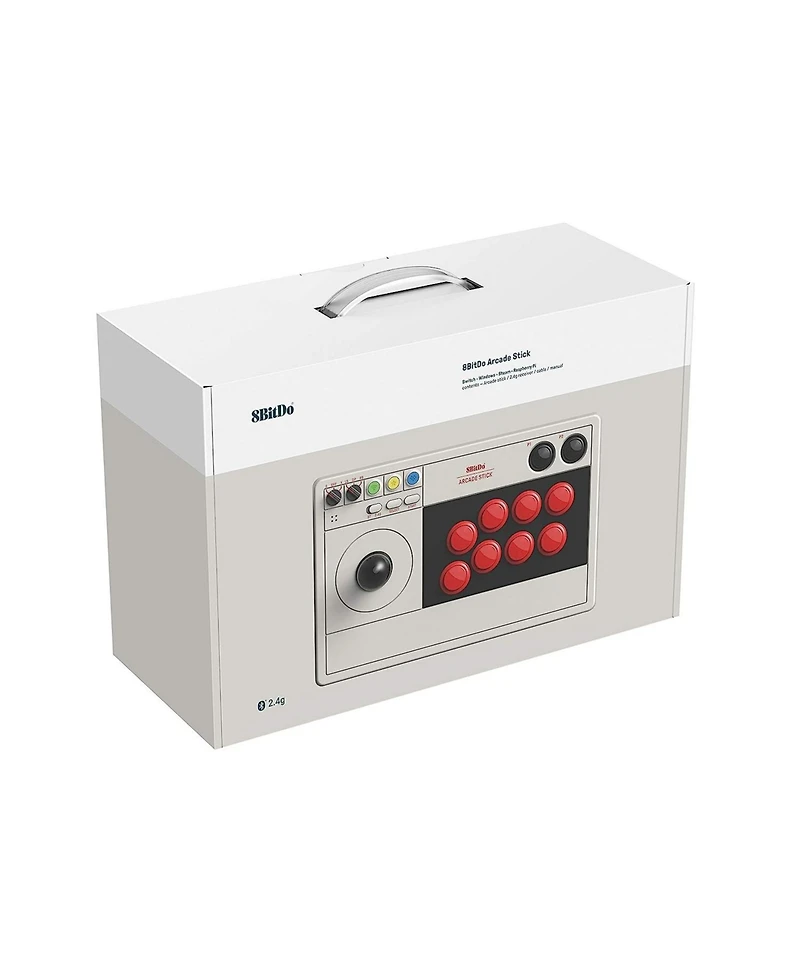 8Bitdo Retro Arcade Fight Stick for Nintendo Switch & Windows - Supports Wireless Bluetooth, 2.4G Receiver and Wired Connections