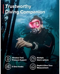 Suunto Ocean Gps Diving Watch with Amoled Touchscreen, Heart Rate and Fitness Tracker - All Black