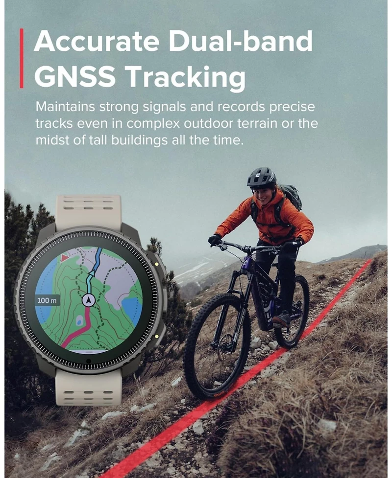 Suunto Vertical Steel Solar Gps Sports Watch with Sapphire Touchscreen, Heart Rate and Sleep Tracker - Canyon