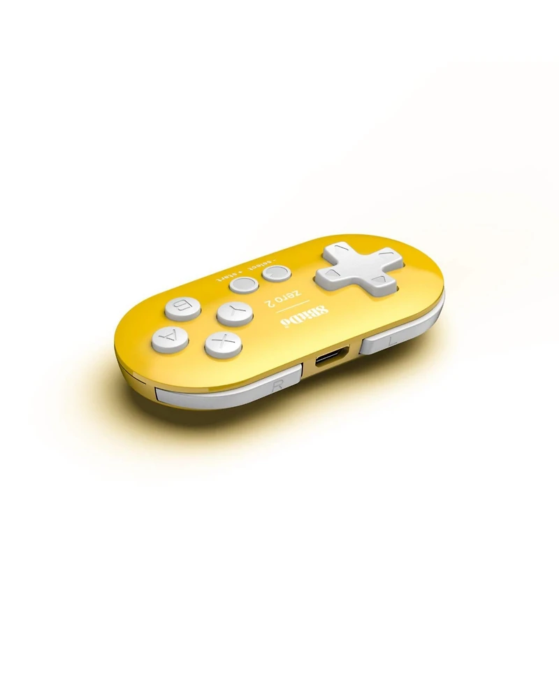 8Bitdo Zero 2 Bluetooth Wireless Gamepad Keychain Sized Mini Controller - Yellow