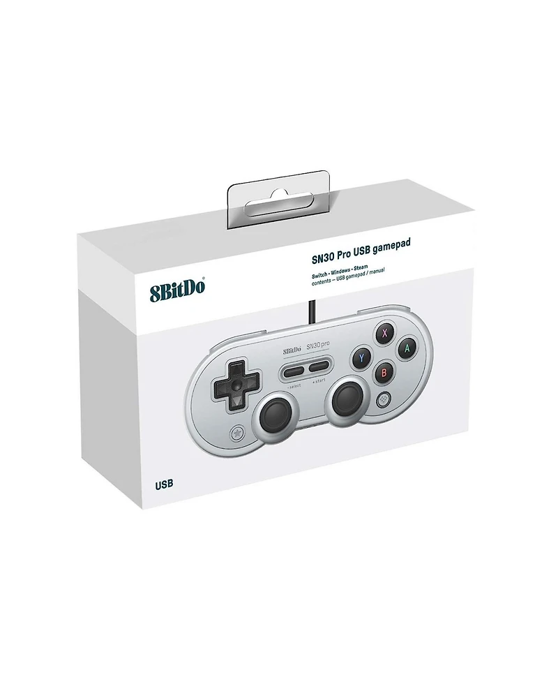 8Bitdo SN30 Pro Usb Wired Gamepad Controller for Nintendo Switch, Windows & Raspberry Pi - Gray Edition