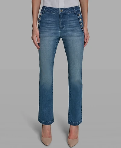 Karl Lagerfeld Paris Women's Sailor Flare Jeans
