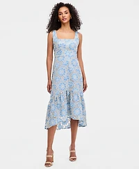 Maggy London Women's Square-Neck Midi Dress