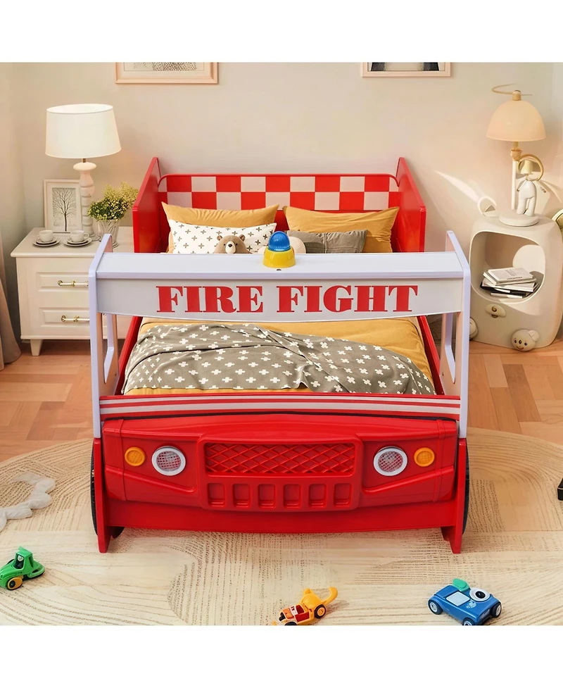Streamdale Furniture Little Heroes Fire Truck Bed