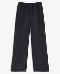 On 34th Women's Crinkle Satin Wide-Leg Pull-On Pants, Regular & Short, Macy's Exclusive