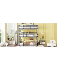 Streamdale Furniture Streamdale Triple Twin Bunk Bed, Detachable, Rubber Wood