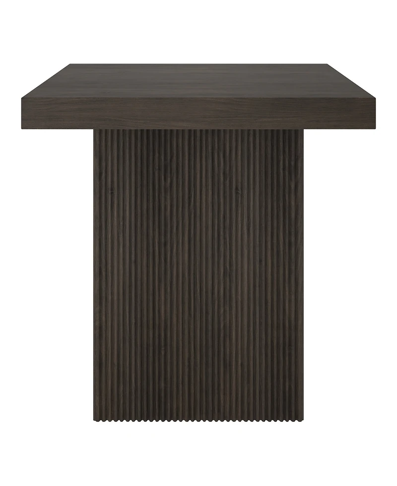 Hudson & Canal Torren 22" Wide Square Fluted Side Table