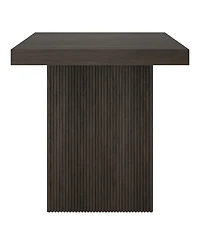 Hudson & Canal Torren 22" Wide Square Fluted Side Table