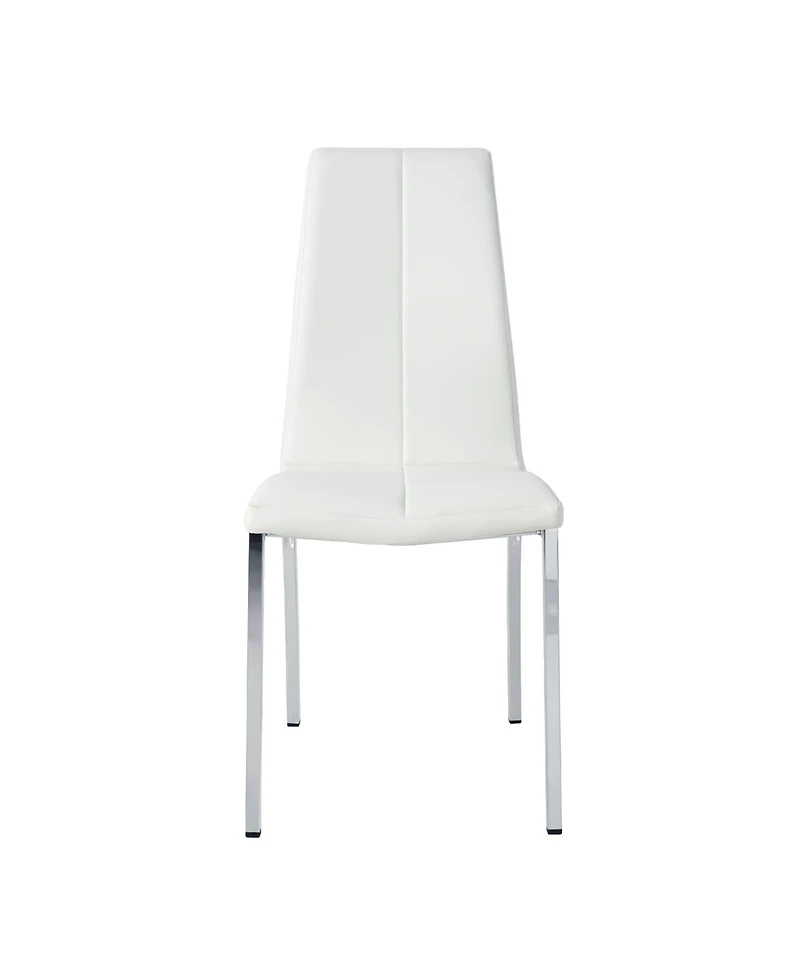 Streamdale Furniture + Set of 4 + Pu Leather + Modern + Dining Chair