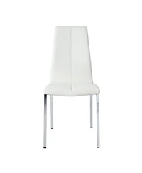 Streamdale Furniture + Set of 4 + Pu Leather + Modern + Dining Chair