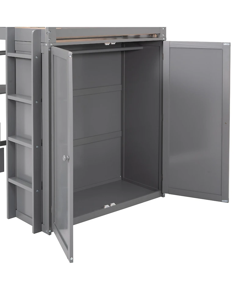 Streamdale Furniture Twin Loft Bed with Drawers