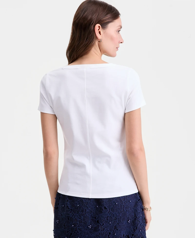 On 34th Women's Scoop-Neck Layering T-Shirt, Macy's Exclusive
