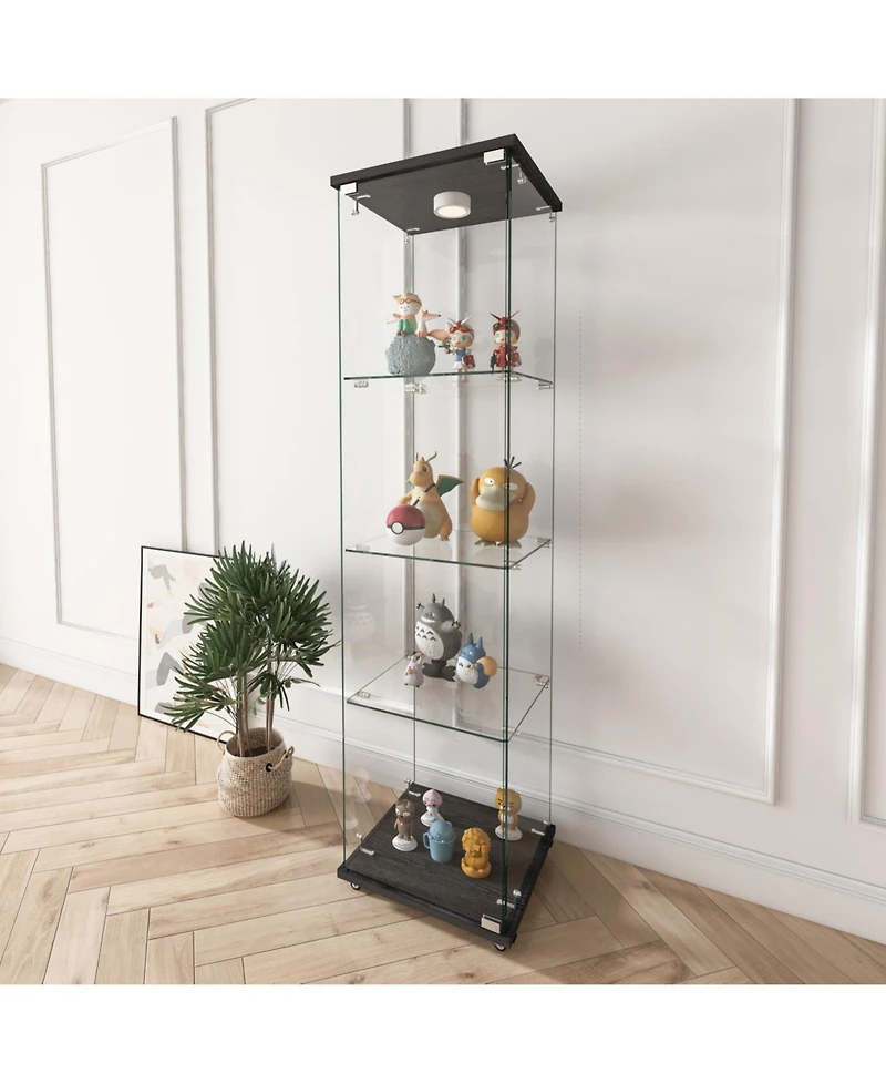 Streamdale Furniture Led Glass Display Cabinet