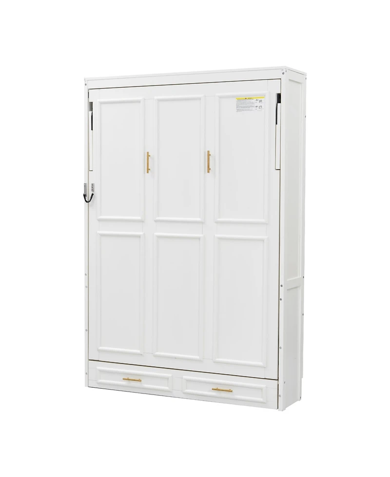 Streamdale Furniture + Full Size + Wood (or Mdf if applicable) + 2 Drawers + Murphy Bed