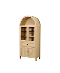 Streamdale Furniture Antique Dome Cabinet - High Quality, Large Storage