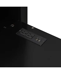 Streamdale Furniture Loft Bed with Desk, Wardrobe & Rgb Led