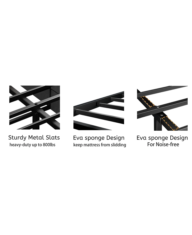 Streamdale Furniture Queen Bed Frame- Storage Headboard, 12 Drawers, Led Lights