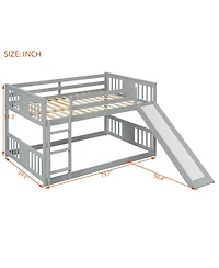 Streamdale Furniture Full Over Full Bunk Bed with Ladder