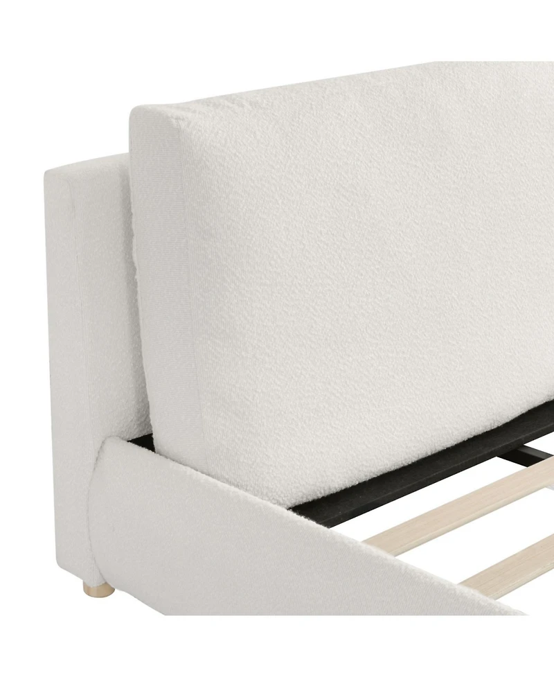 Streamdale Furniture Streamdale Upholstered Platform Bed with Pillow