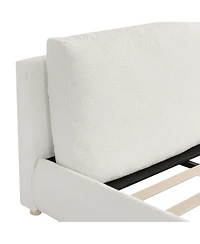 Streamdale Furniture Streamdale Upholstered Platform Bed with Pillow