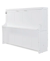 Streamdale Furniture Queen Murphy Bed with Hydraulic Lift & Desk