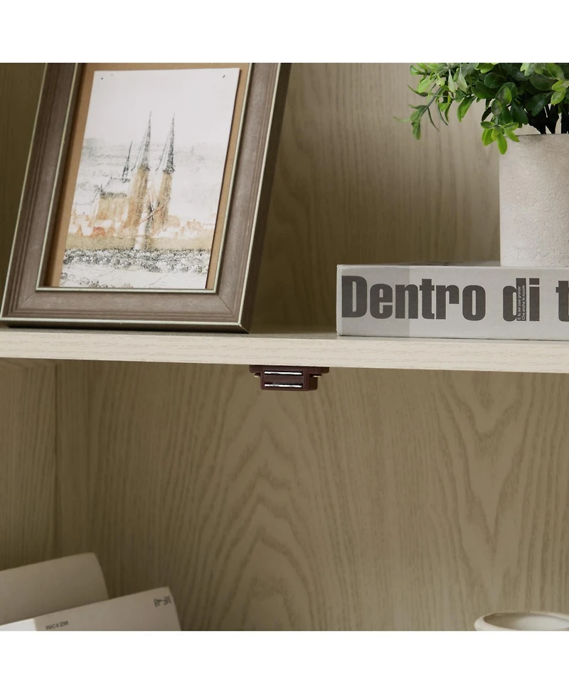 Streamdale Furniture 72.4" Tall Storage Cabinet with 8 Doors & 4 Shelves, White