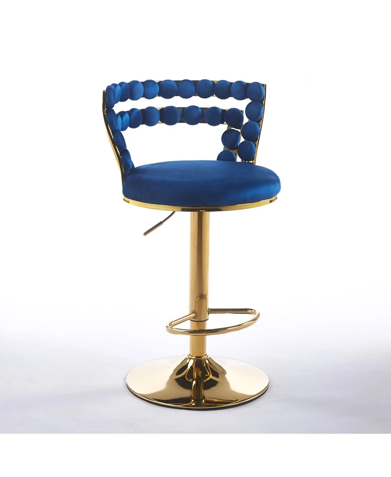 Streamdale Furniture Streamdale Modern Blue Bar Chairs (Set of 2)