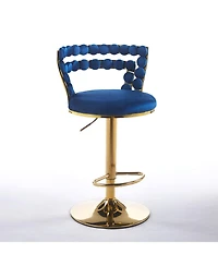 Streamdale Furniture Streamdale Modern Blue Bar Chairs (Set of 2)