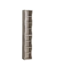 Streamdale Wavy 8-Layer Adjustable Bookshelf - Narrow & Multifunctional